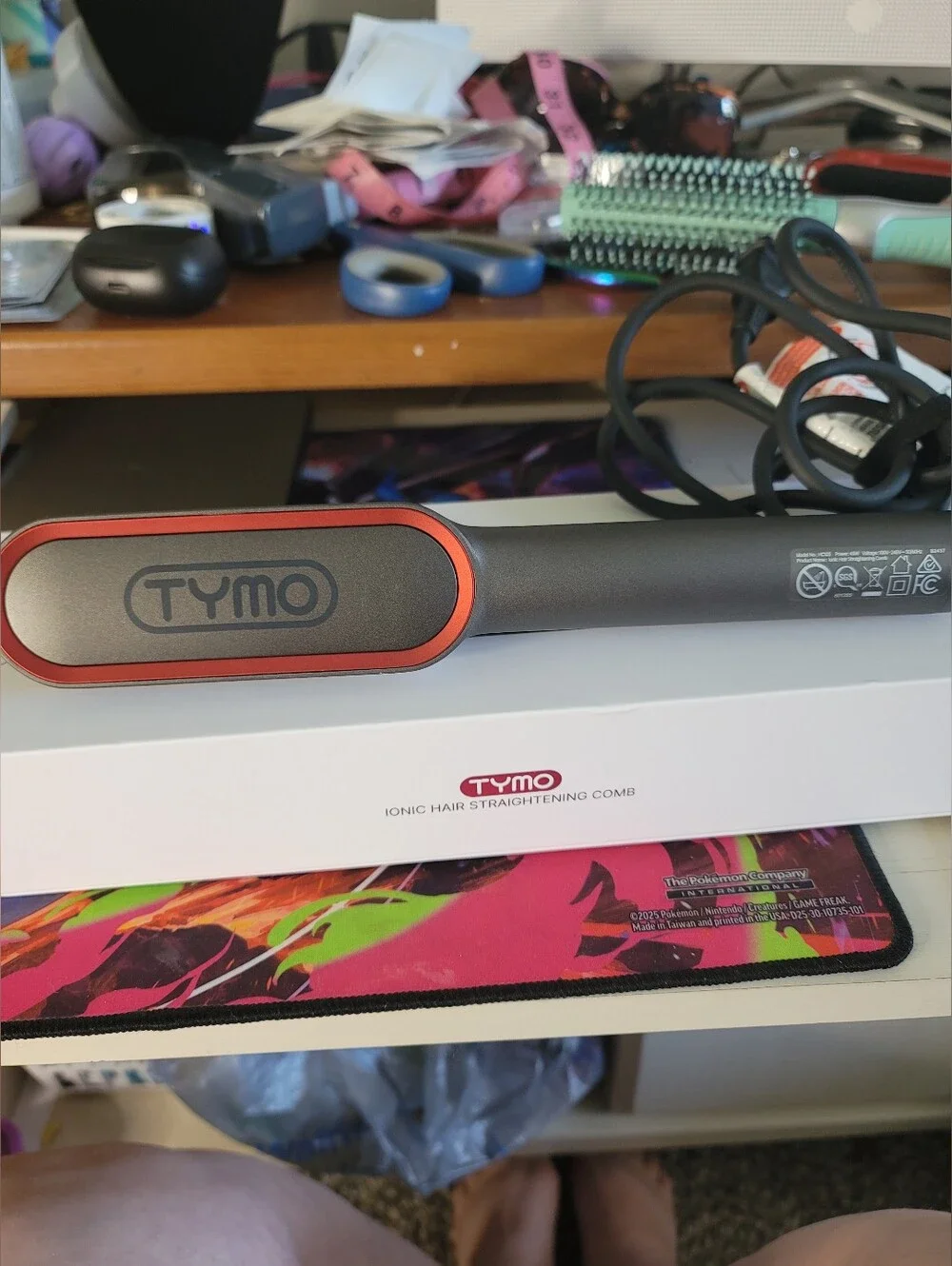 TYMO Ring Plus Ionic Hair Straightening Comb